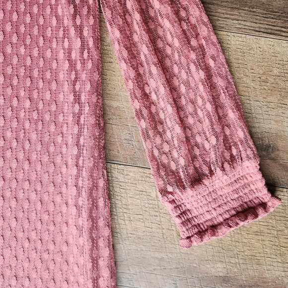 Nina Leonard Mauve Mock Neck Shift Dress Size XL - Picture 4 of 6